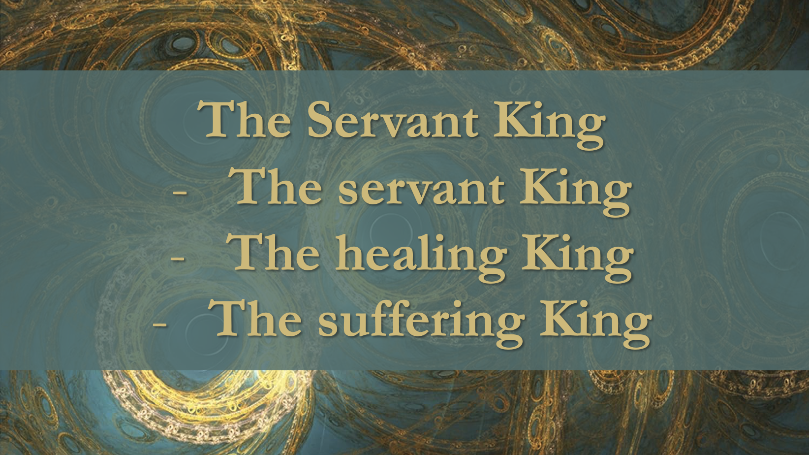 The Servant King